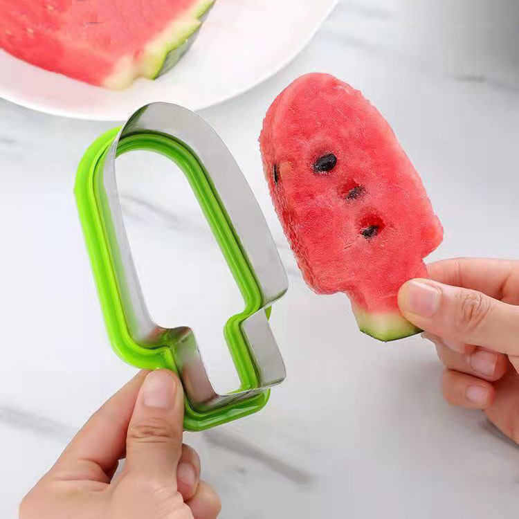 C668 Creative Watermelon Dicer Stainless Steel Tree Design Watermelon Cutting Knife Popsicle Model Watermelon Slicer