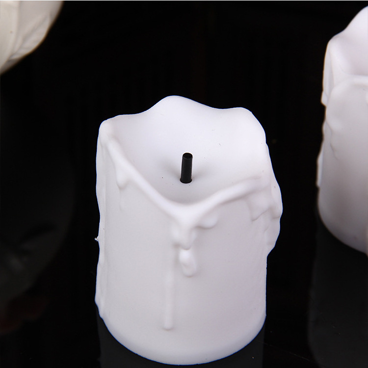 N982 Popular LED Flickering Flameless Tealight Candles White Small Candle Tea Lights Wedding Party Decora