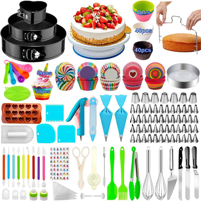 Hot Sale Baking Pastry Cake Decorating Set Cake Tools Accessories Cake Decorating Supplies Kit Set Bakeware Set 493pcs