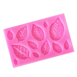 K37 DIY Sugar Chocolate Mold Silicone Mould Cake Decor Fondant Cake 3D Leaves Silicone Leaf Fondant Mold With Leaves