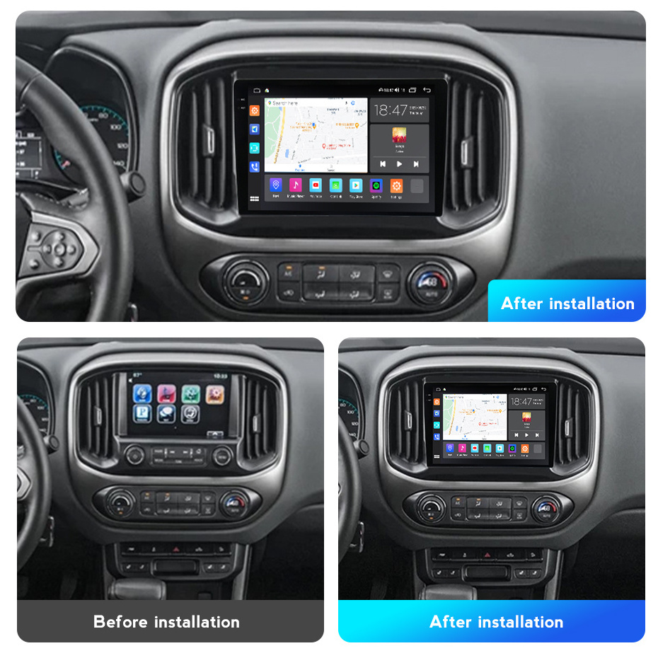 2 din car android multimedia BT touch screen audio player for Chevrolet Colorado GMC Sierra 2014-2018