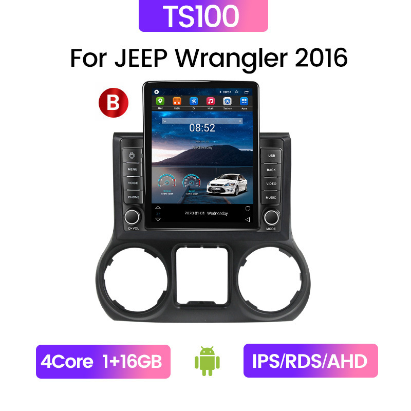 MEKEDE 2 din Auto electronics For JEEP WRANGLER 2011-2016 Car Radio Navigation Stereo Android Tesla Screen BT 1024*768 Car Video