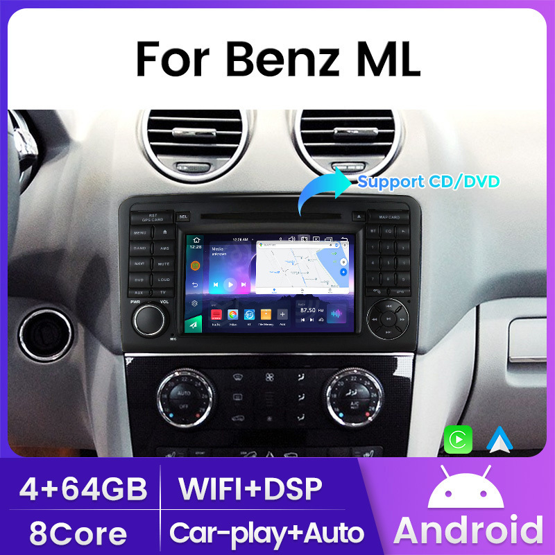 MEKEDE Android car radio player ADAS DVR 8 core 4g lte FM AM for 7 inch Benz ML gps navigation system