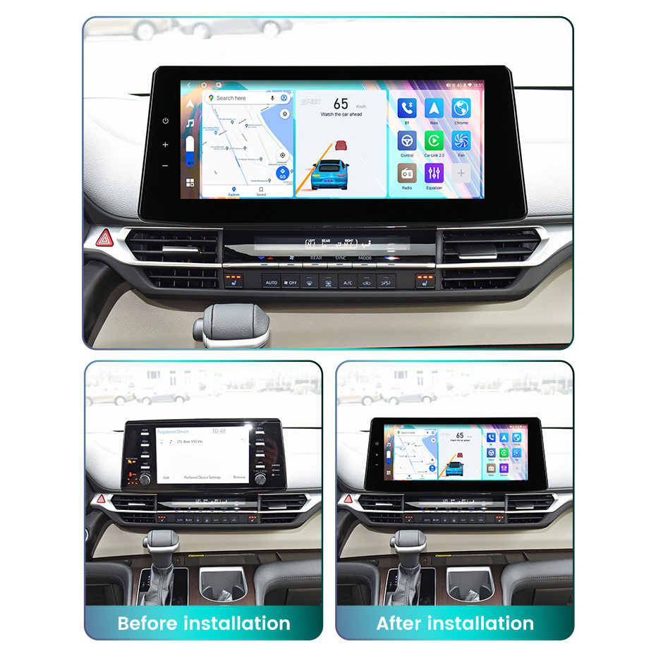 MEKEDE 12 inch No Lag System Android Touch Screen Car Radio Navigation Multimedia Player For Toyota SIENNA 2021 - 2023