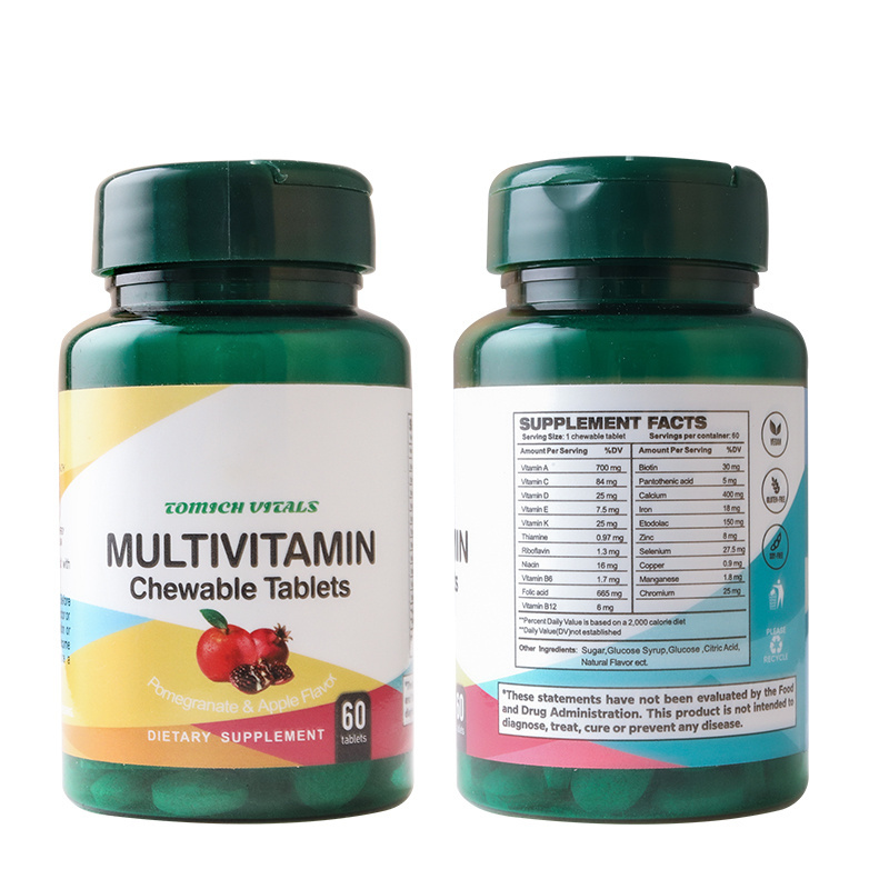 In stock Multivitamin Supplement Multivitamin Tablets  with Vitamin and Zinc for Immune Health Support