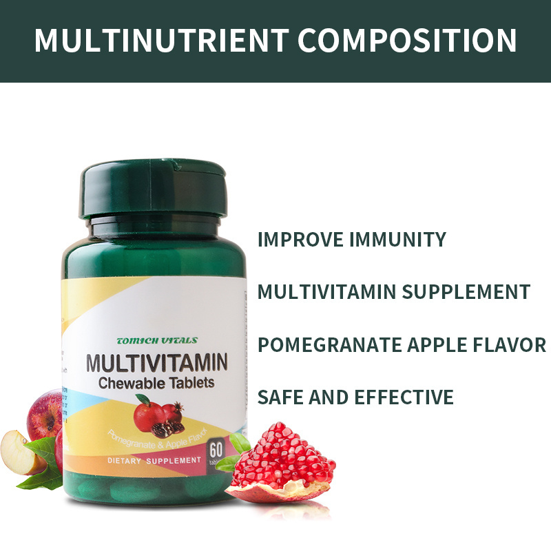 In stock Multivitamin Supplement Multivitamin Tablets  with Vitamin and Zinc for Immune Health Support