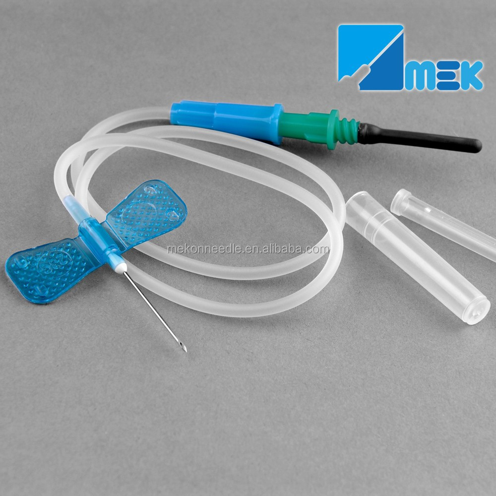 butterfly blood collection needle with luer adapter