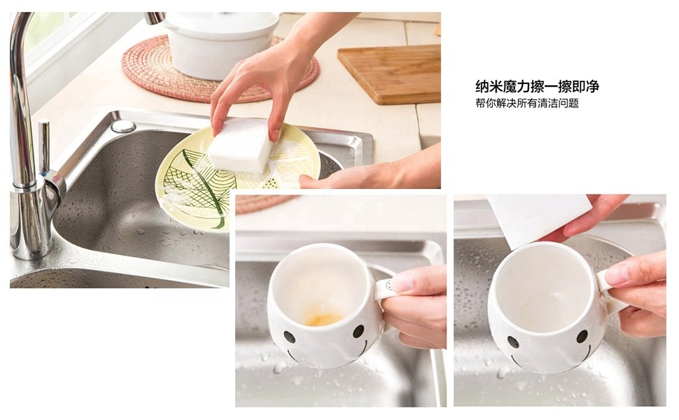 Melamine nano-sponge eraser kitchen dishes dishes wash dishes brush pot cleaning magic shoeshine cleaning utensils clean sponge