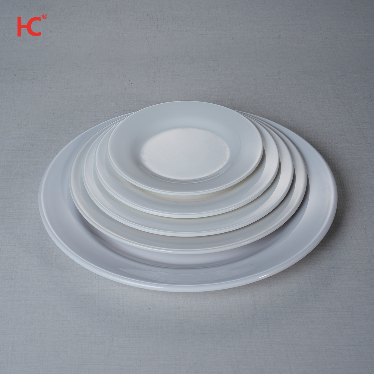 1006 Elegant Unbreakable Melamine Dinnerware Plate Set 100% Plastic Dish Party Restaurant Buffet Classic Design Sustainable