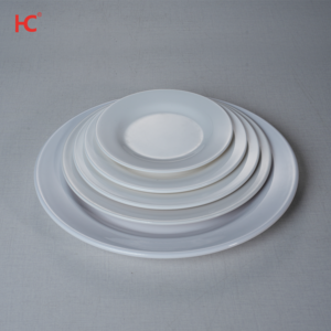 1006 Elegant Unbreakable Melamine Dinnerware Plate Set 100% Plastic Dish Party Restaurant Buffet Classic Design Sustainable