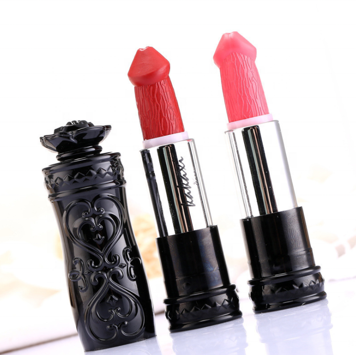 Melason Wholesale OEM Brand Penis Shape Lipstick 8 Colors Mushroom Lipstick Long Lasting Moisture Rouge Pop sexy Matte Lipstick