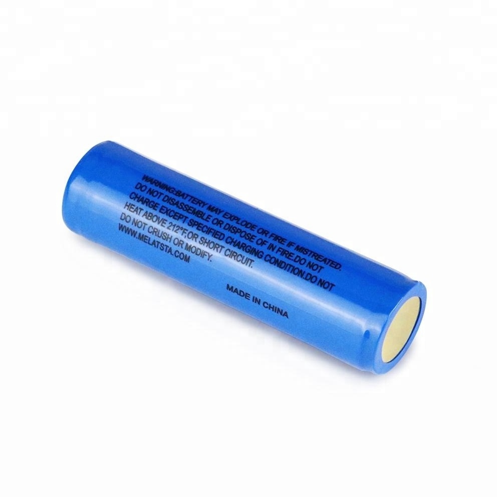 Melasta Rechargeable Li-ion Cylindrical Cells 3.7V 2600mAh 18650 flashlight battery