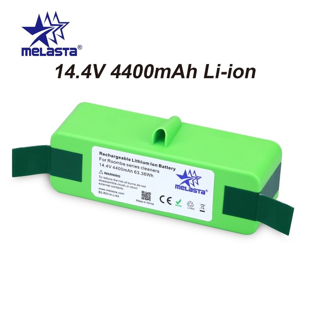 Melasta 14.4V 4400mAh Li-ion Battery Compatible with iRobot Roomba 500 600 700 800 900 Series