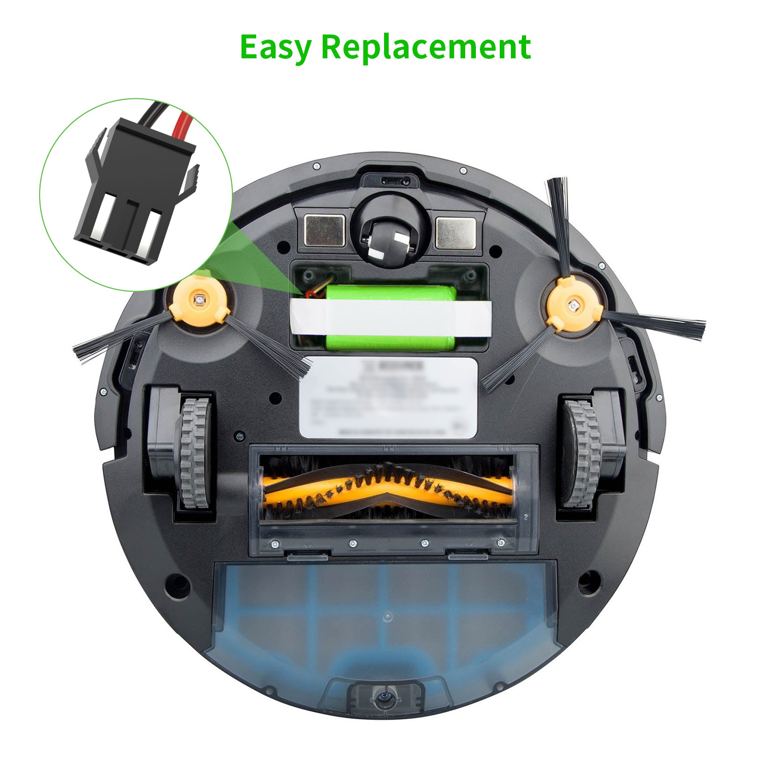 18650 14.4V 3000mAh Lithium ion Battery Pack Robot Vacuum Cleaner Battery Replacement For Ecovacs Deebot Conga