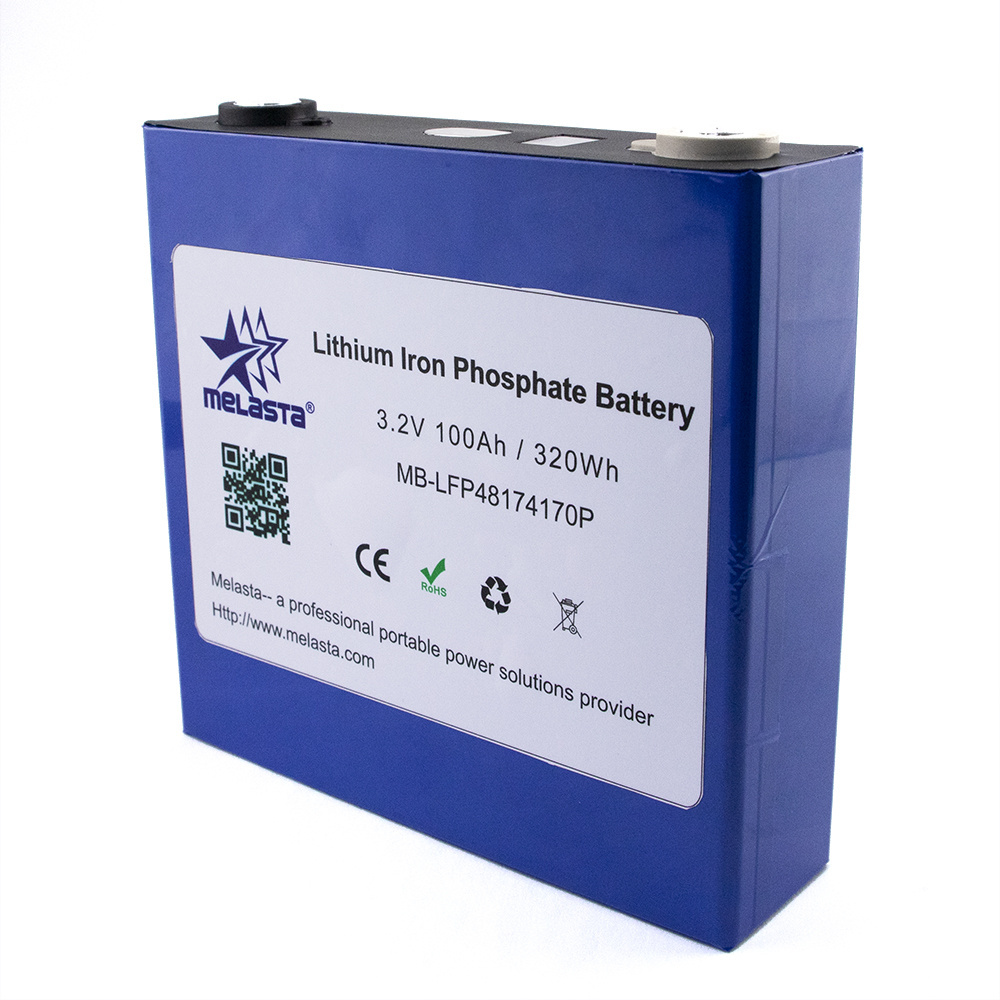 Melasta Deep Cycle 3.2V 100Ah LiFePO4 Cell Module for Energy Storage System (ESS) Battery