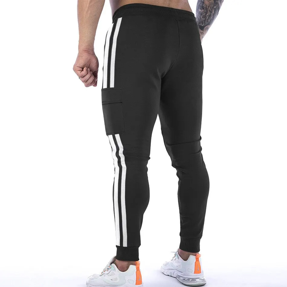 Men's Anti-shrink Quick Dry Lightweight Tracksuit Bottoms Elastic Sports Trousers Gym Running Joggers Slim Fit Sweat Pants