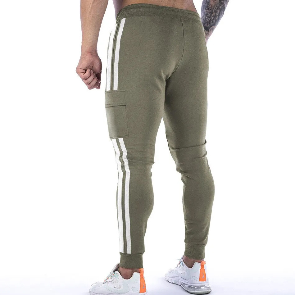 Men's Anti-shrink Quick Dry Lightweight Tracksuit Bottoms Elastic Sports Trousers Gym Running Joggers Slim Fit Sweat Pants