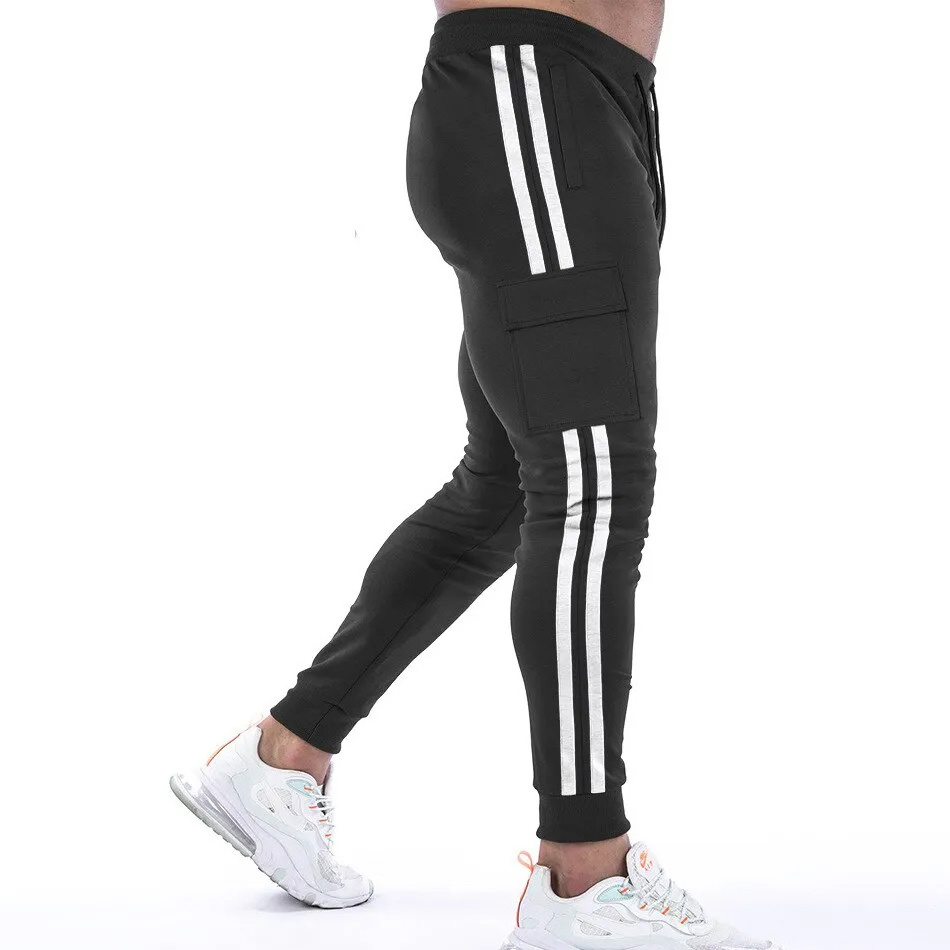 Men's Anti-shrink Quick Dry Lightweight Tracksuit Bottoms Elastic Sports Trousers Gym Running Joggers Slim Fit Sweat Pants