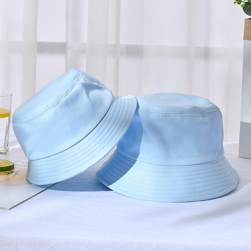 Good Quality Solid Color Plain Bucket Hat Unisex Fisherman Washed Kid Baby Hat Bucket Cap Sunhats UV Bucket Hates Summer