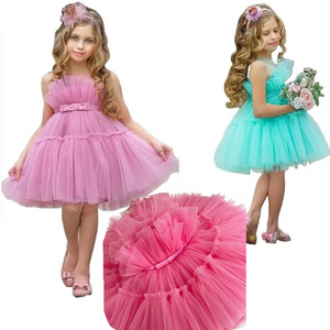 Q30784  Birthday Wedding Cute Puffy Tulle Tutu Short Christmas Party Dress for Toddler Girls Pageant Princess Ball Gown