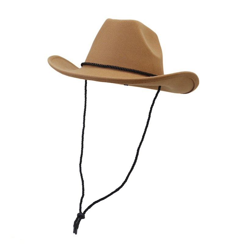 M110031 China manufacture design winter western fedora felt cowboy hats for men