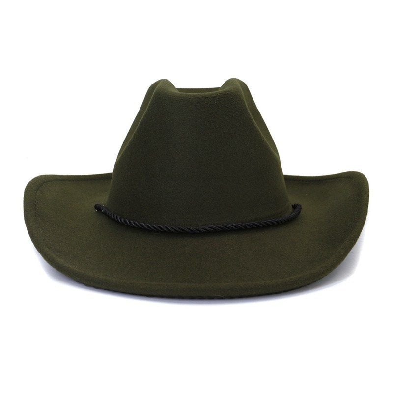 M110031 China manufacture design winter western fedora felt cowboy hats for men