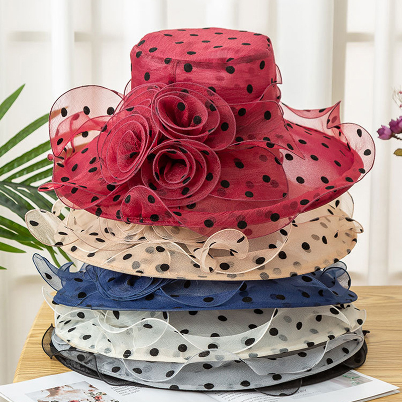 wholesale Women's Church Derby Dress Mesh Cap British Tea Party Wedding Hat