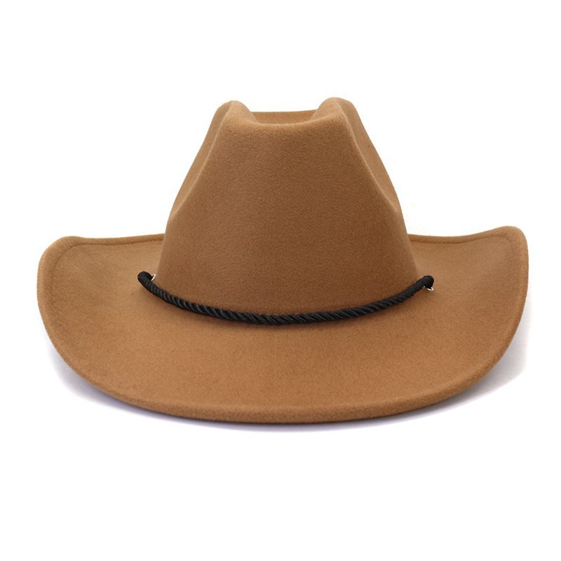 M110031 China manufacture design winter western fedora felt cowboy hats for men