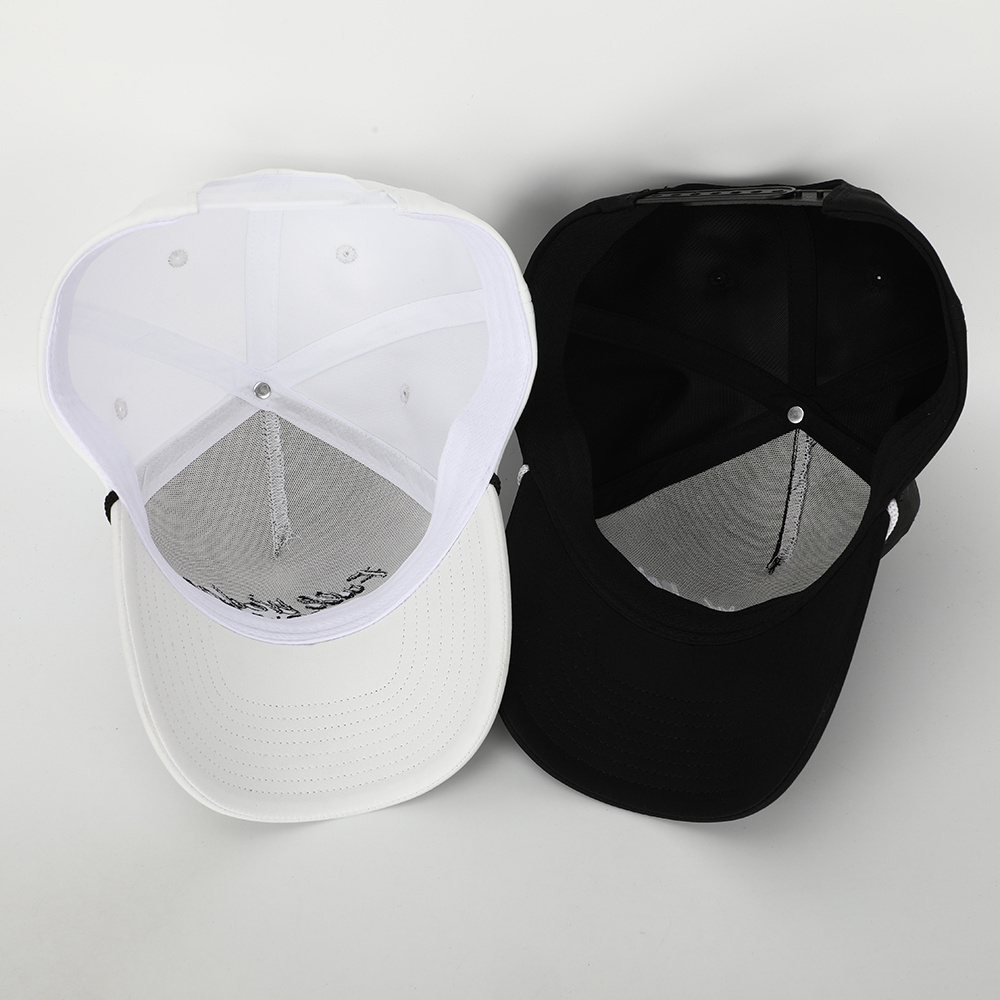 OEM Custom Design Your Own Embroidery Logo 5 Panel Men Women Running Sport Gorras Cap Nylon White Golf Rope Hat