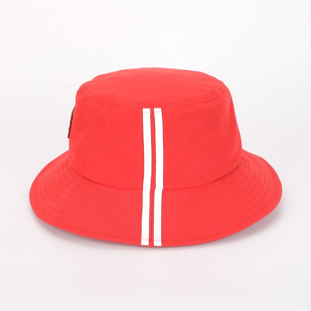 Wholesale High Quality Embroidery Logo Reversible Fisherman Gorras Mens Women Sun Cap Custom Polyester Woven Label Bucket Hat