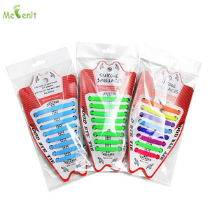 New Arrivals Flat Silicone Shoes Laces Rubber Shoelaces No Tie Elastic Anchor Laces