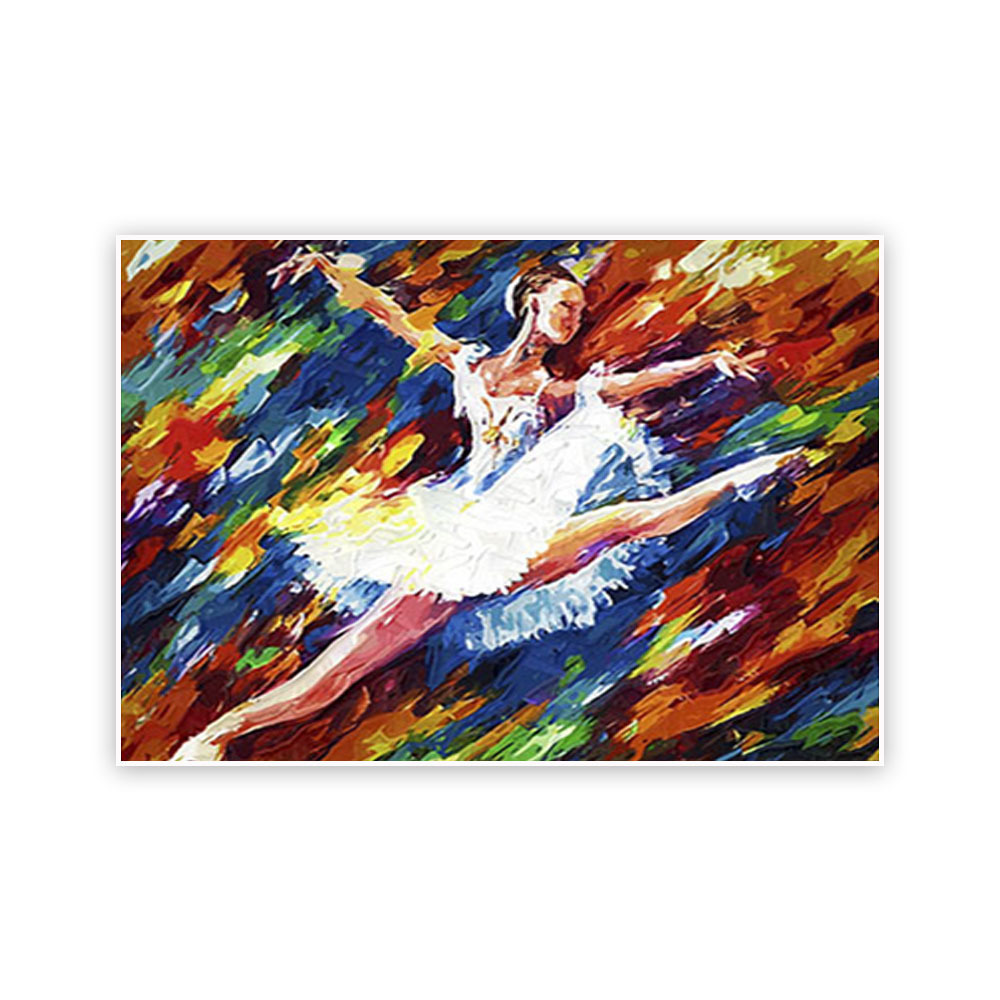 Hand made customer home decoration lovely oil painting for abstract ballerina