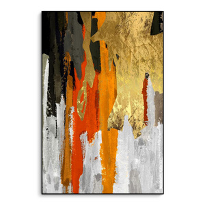 Hot sales handmade wall art large abstract gold foil oil painting on canvas