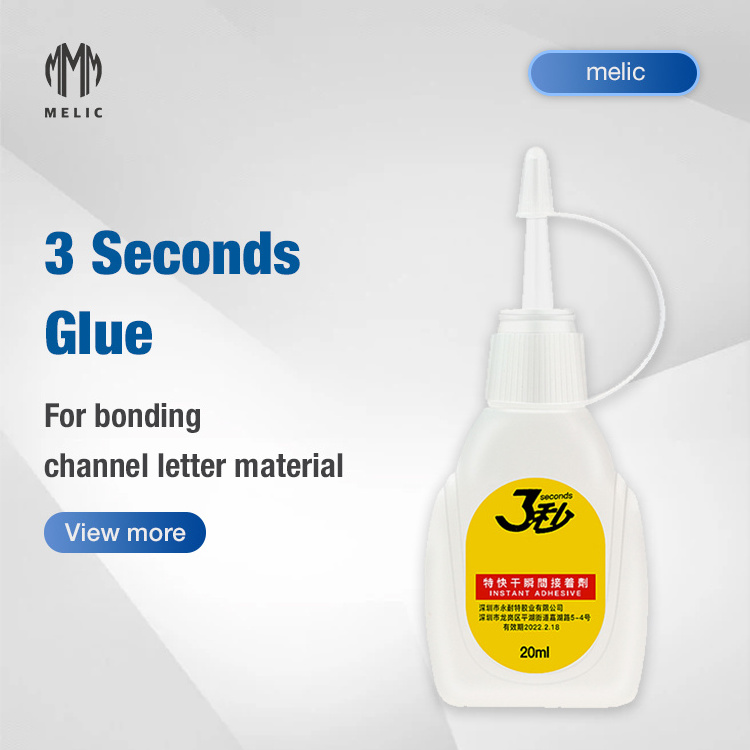 Great Popular Strong Quick-drying Glue 3 Seconds Glue Adhesive Channel Letter Glue Transparent 20ml