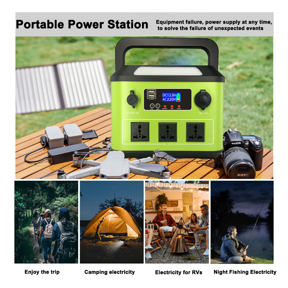 5Kw Off Grid Solar Power System Electric Generator Without Fuel Portable Battery Station With Panel