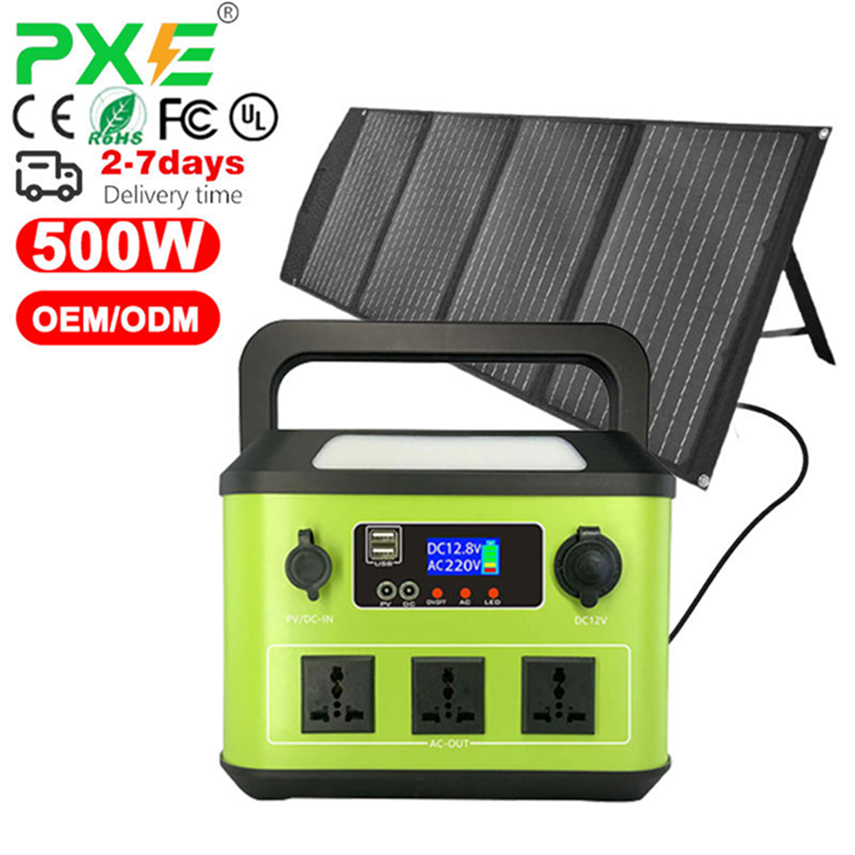 5Kw Off Grid Solar Power System Electric Generator Without Fuel Portable Battery Station With Panel