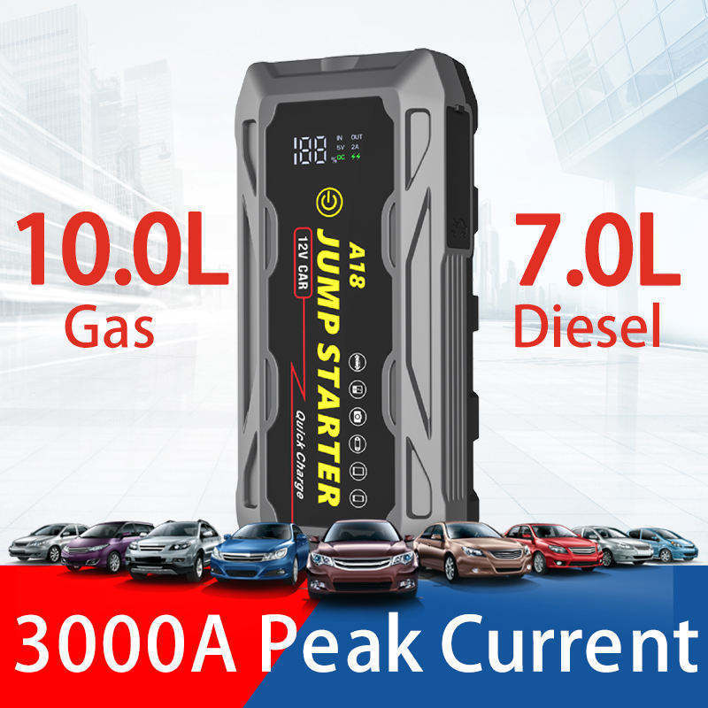 Power Bank Kit Batteryless Jump Starter Flashlight Car Lithium 40000Mah Energizer Battery