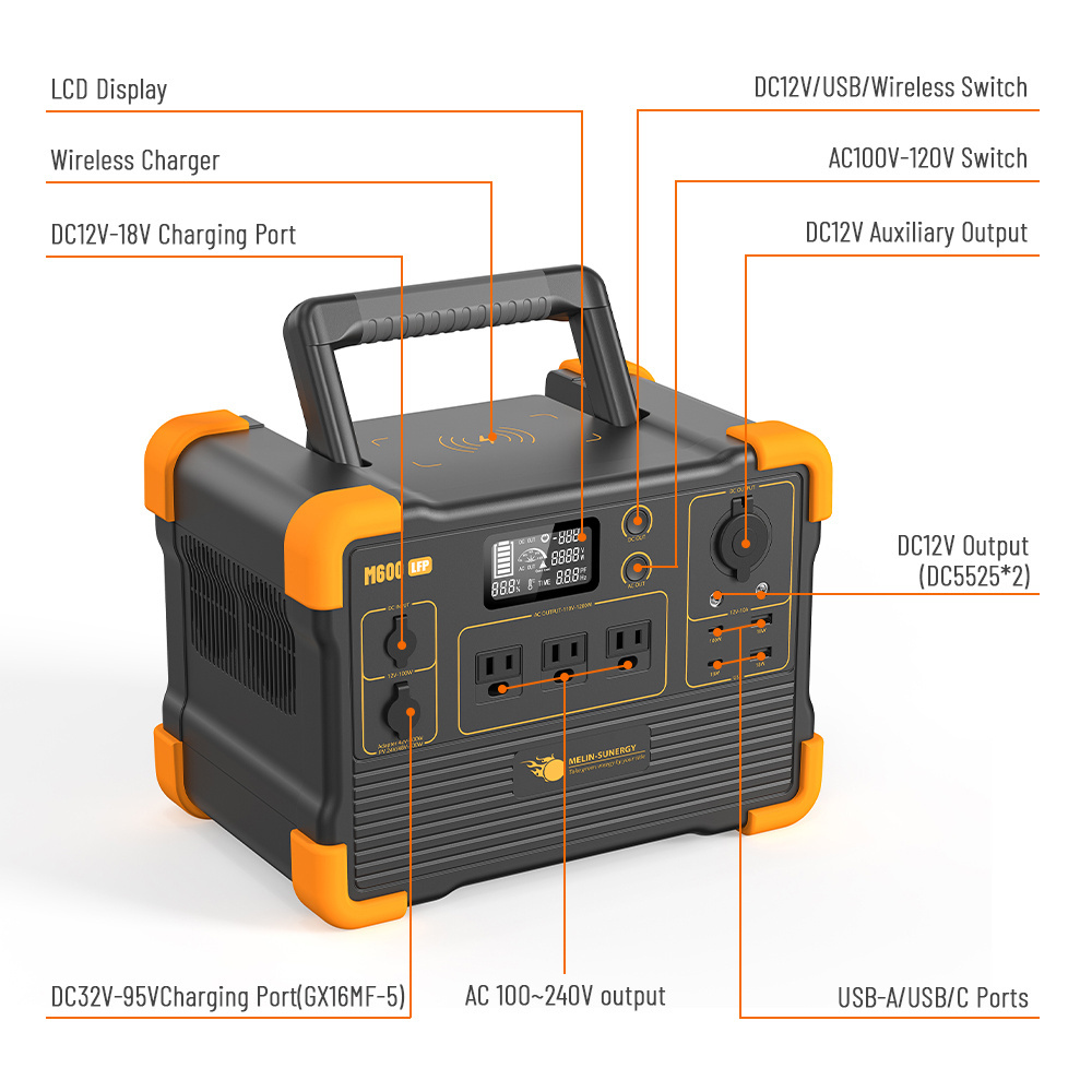 200W 500W 1000W 2000W 3000W large capacity power pack 200W portable smart solar power generator 110V 220V 240V for home use