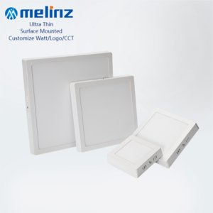 MELINZ Commercial Ceiling Die Casting Aluminum Light Panel Round Square 6 12 18 24 W Led Slim Panel Light