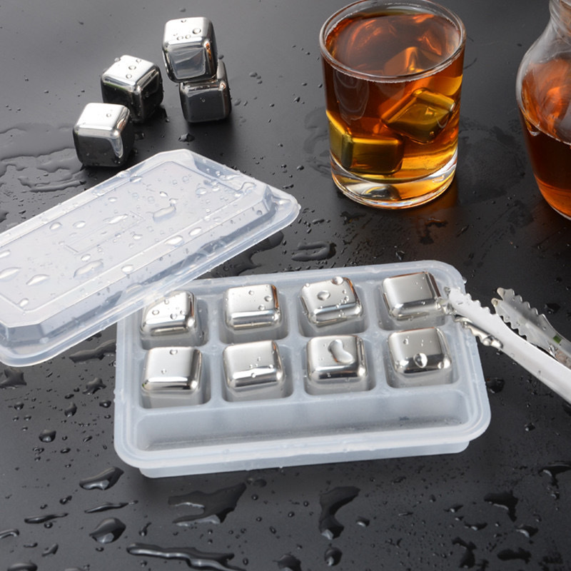 Metal Whiskey Stone Reusable stainless steel ice cube