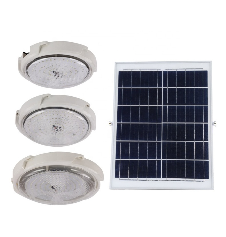 Indoor Solar Ceiling Light with Remote Control Waterproof  Ceiling Solar Light Lamp for Indoor Outdoor Solar Light Home House