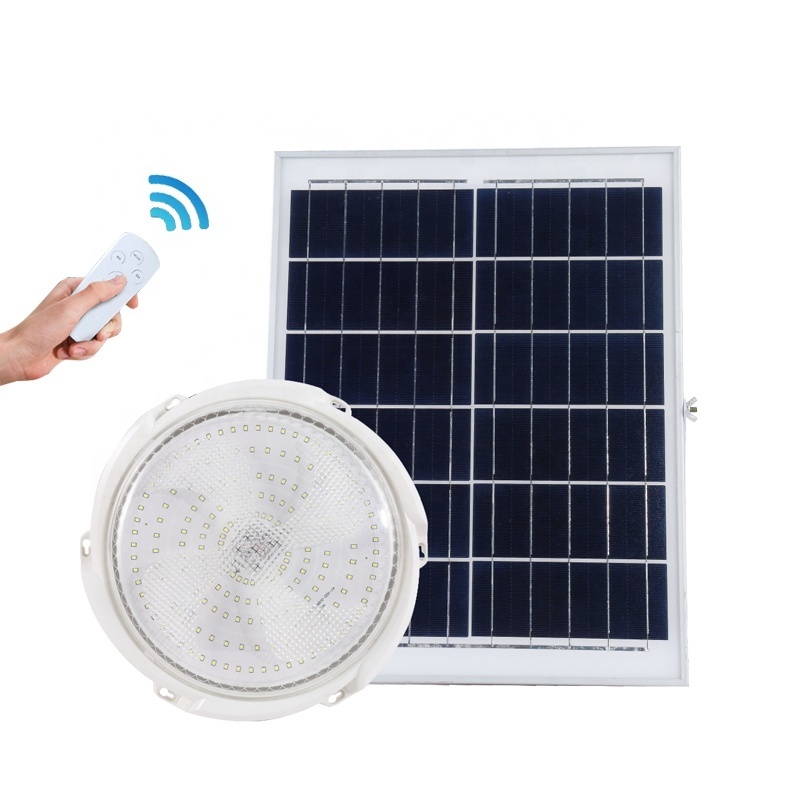 Indoor Solar Ceiling Light with Remote Control Waterproof  Ceiling Solar Light Lamp for Indoor Outdoor Solar Light Home House