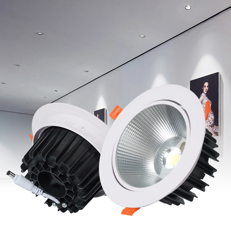 Exterior Outdoor Adjustable Lighting 3W Round Recessed Surface Wall Mounted Lamp Ceiling Cob Led Down Light Downlight