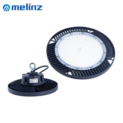 MELINZ Hot Product Warehouse Die-casting PC IP64 UFO Shape Black 100W 150W 200W High LED Bay Light