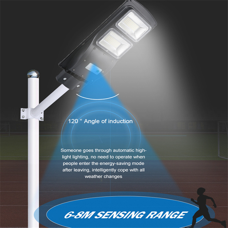 Motion Sensor Road Streetlight Waterproof Outdoor LED Integrated All In One Solar Street Light