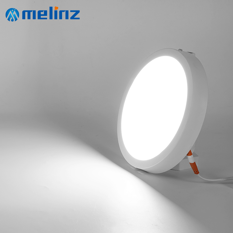 MELINZ Easy Installation Aluminum Light Led Panel Round Square Store 6W 12W 18W 24W Led Light Panel