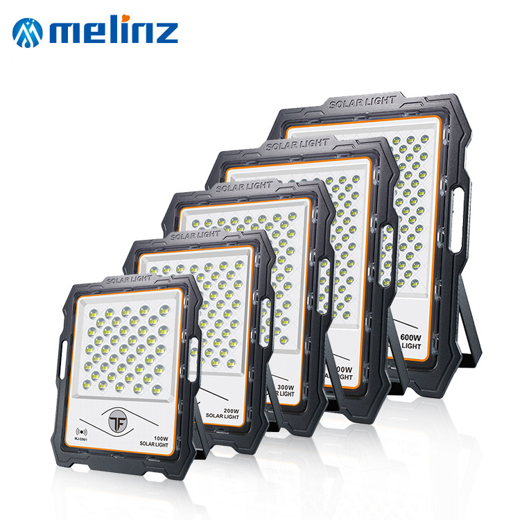 MELINZ 100W 200W 300W 400W 600W Solar Motion Lights Outdoor Waterproof LED Solar Flood Light