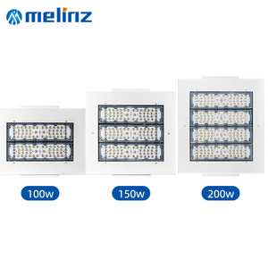 MELINZ Industrial Ceiling Mounting Gas Station Lamp 100W 150W 200W LED Canopy Light