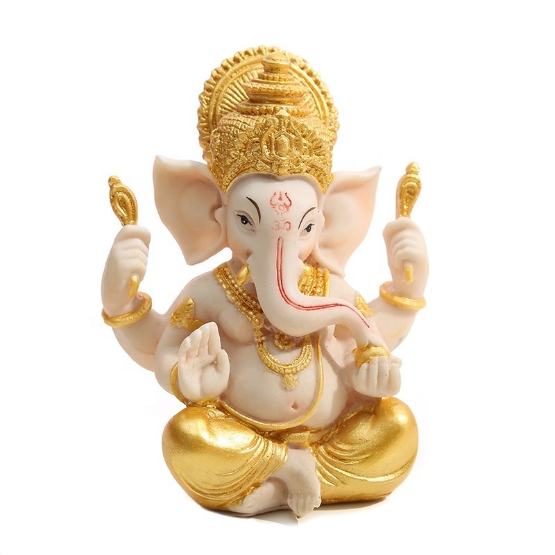 Resin Material brass god outdoor hindu god statue polyresin Vibrant Ganesh statue in stock