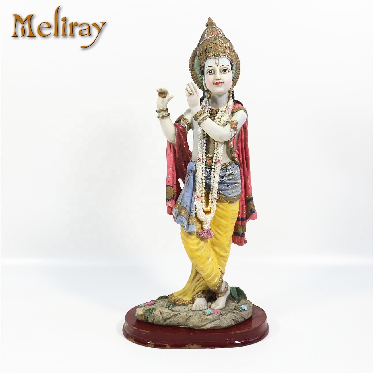 India Murti Baby Hindu God Figurines Krishna Statue